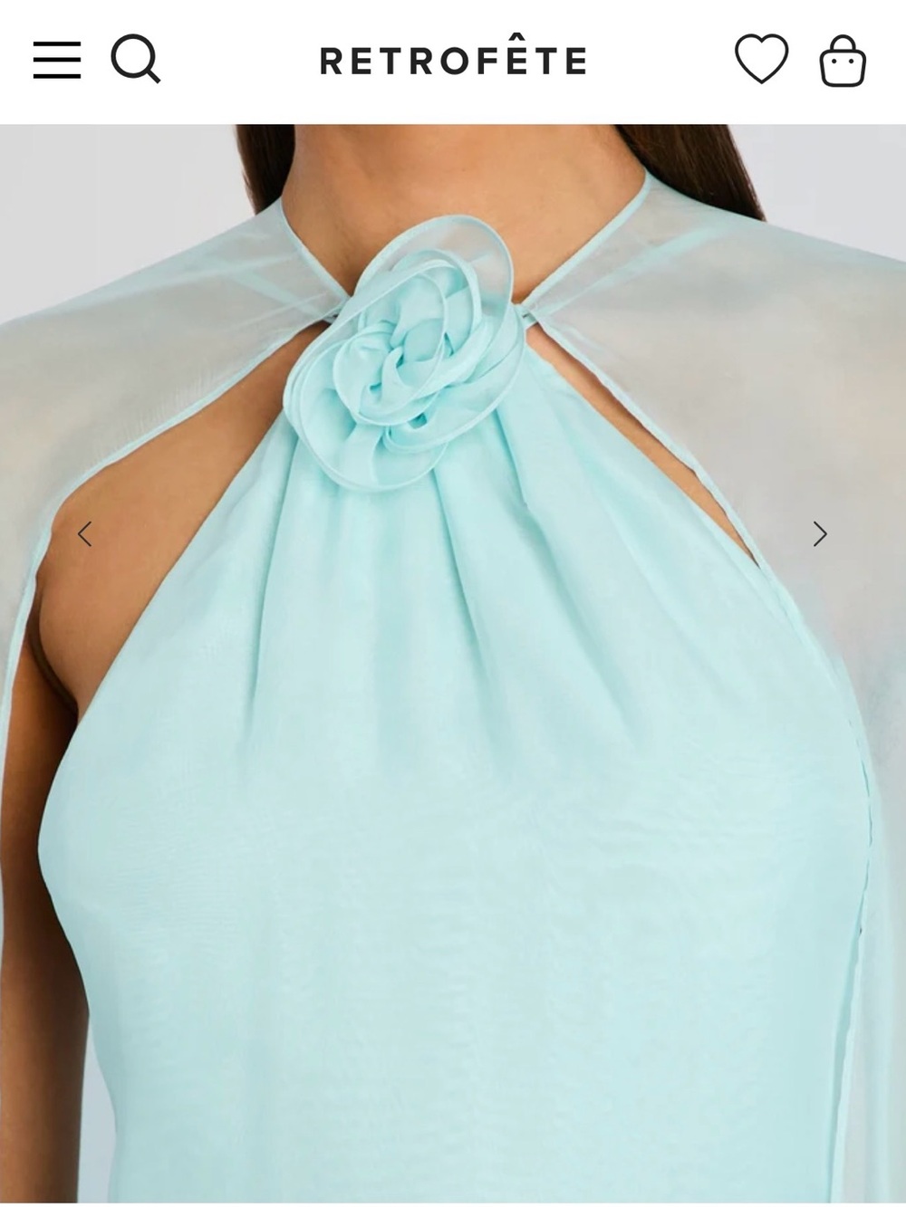 Retrofete chiffon dress - Picture 2 of 10